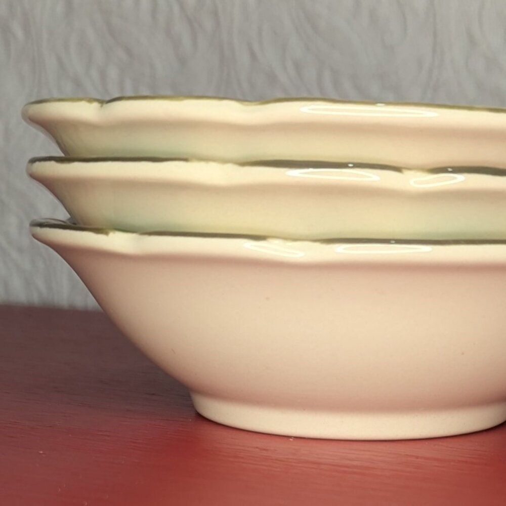 Fransiscan Desert Rose  -  3 Dessert Bowls - Picture 3 of 4